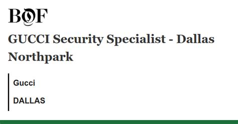 Gucci Security Specialist Jobs, Employment 